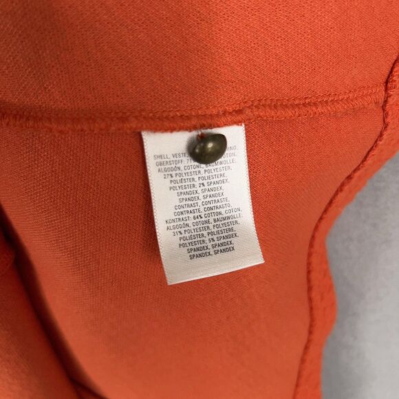 Anthropologie Maeve Dress Womens 8 Orange Textured Pockets V Neck Boho Summer - Picture 7 of 15